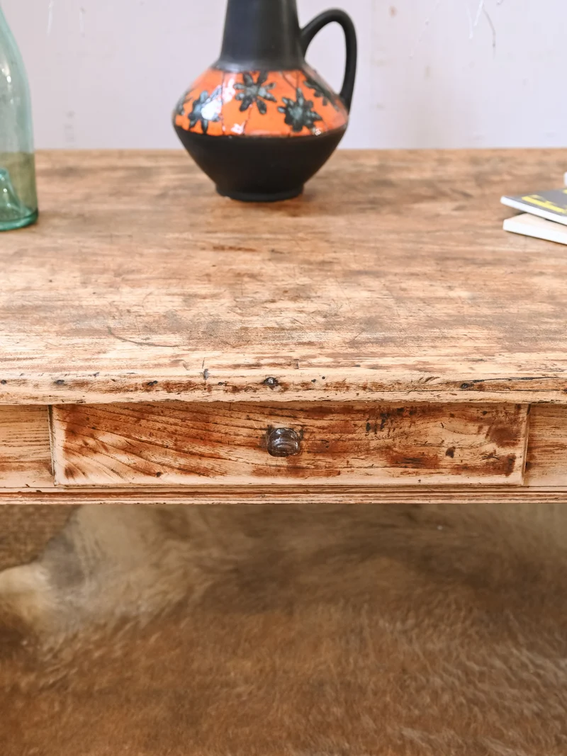 Léonie, la table basse rustique en bois N°1160