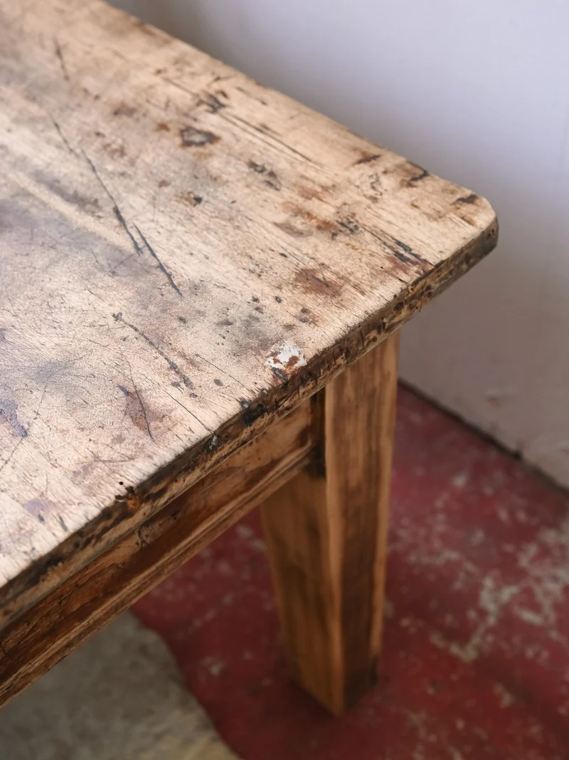 Léonie, la table basse rustique en bois N°1160