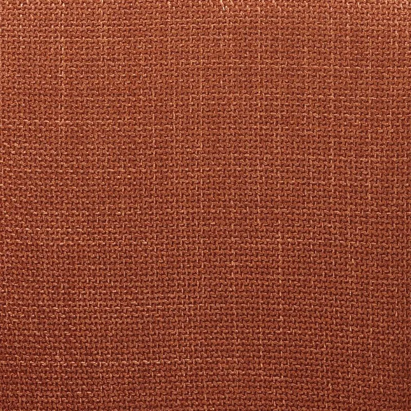 Chaise snack en tissu cognac pied chêne