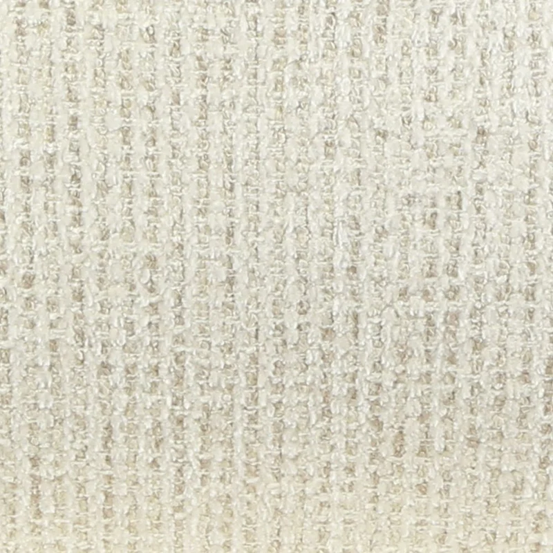 Fauteuil tissu chenillé beige pied chromé