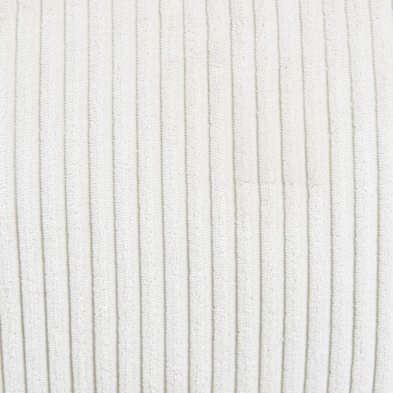 Fauteuil pivotant velours côtelé blanc