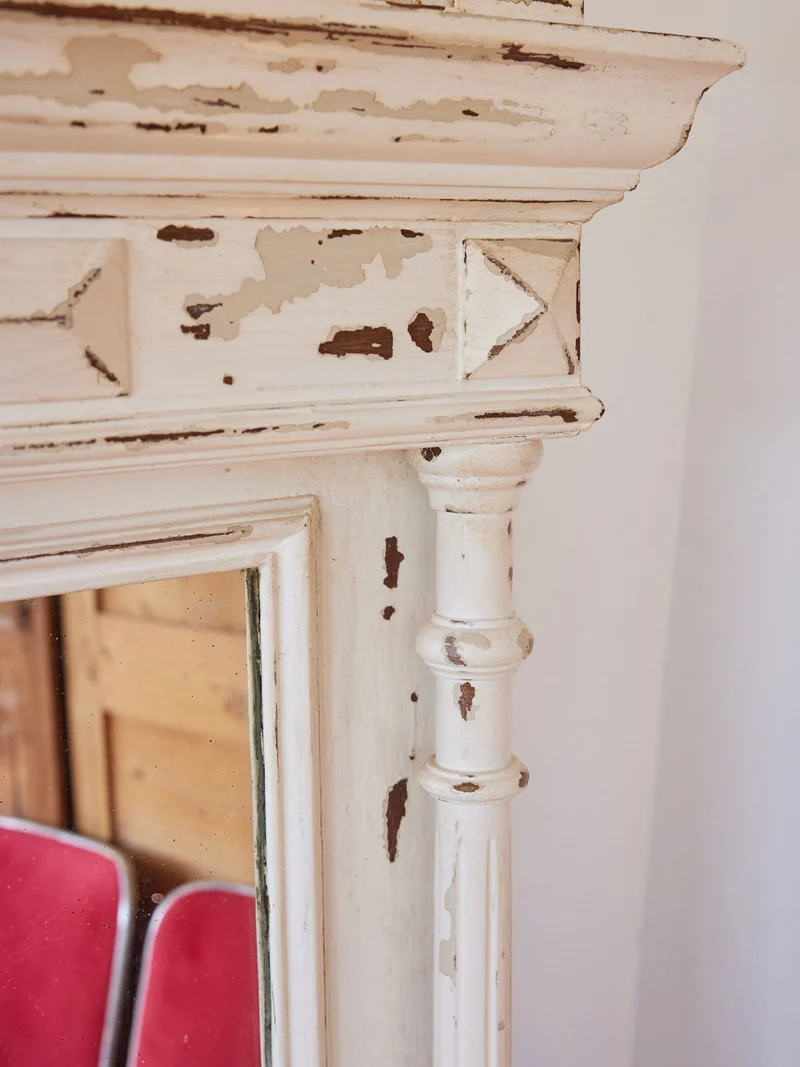 Georges, le grand miroir ancien en bois N°1354