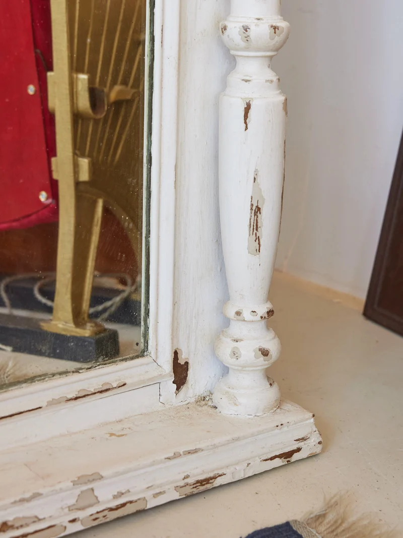 Georges, le grand miroir ancien en bois N°1354