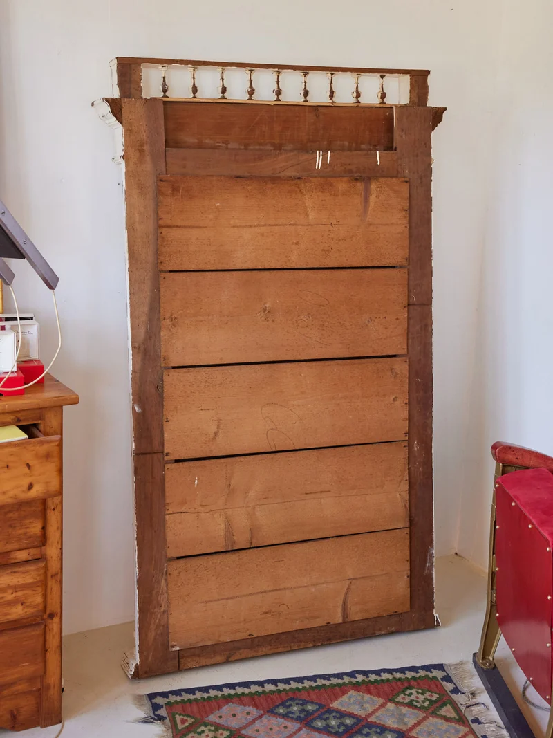 Georges, le grand miroir ancien en bois N°1354