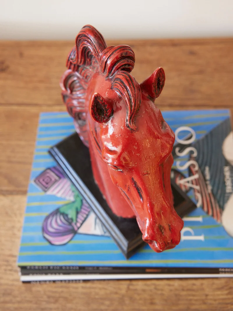 Alix, la sculpture tête de cheval en résine N°1164
