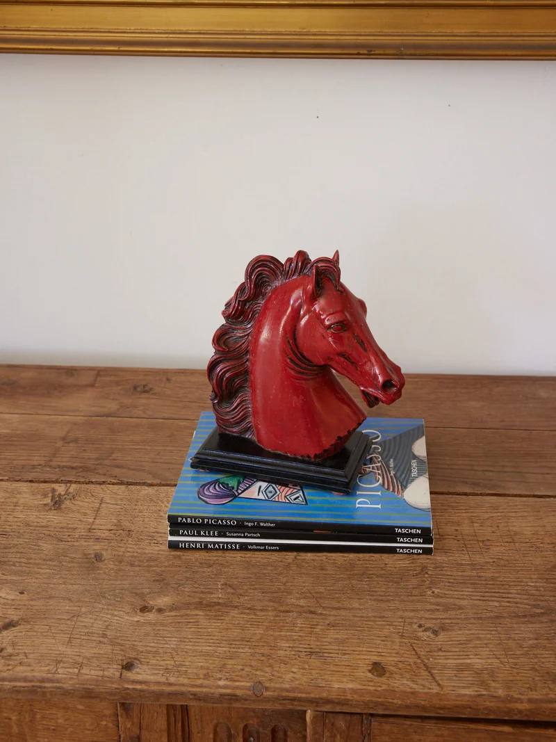 Alix, la sculpture tête de cheval en résine N°1164