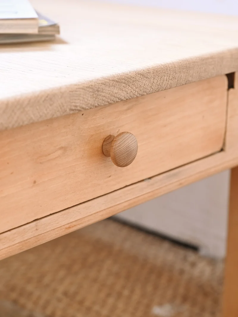 Léonie, la table basse campagne en bois clair N°1159