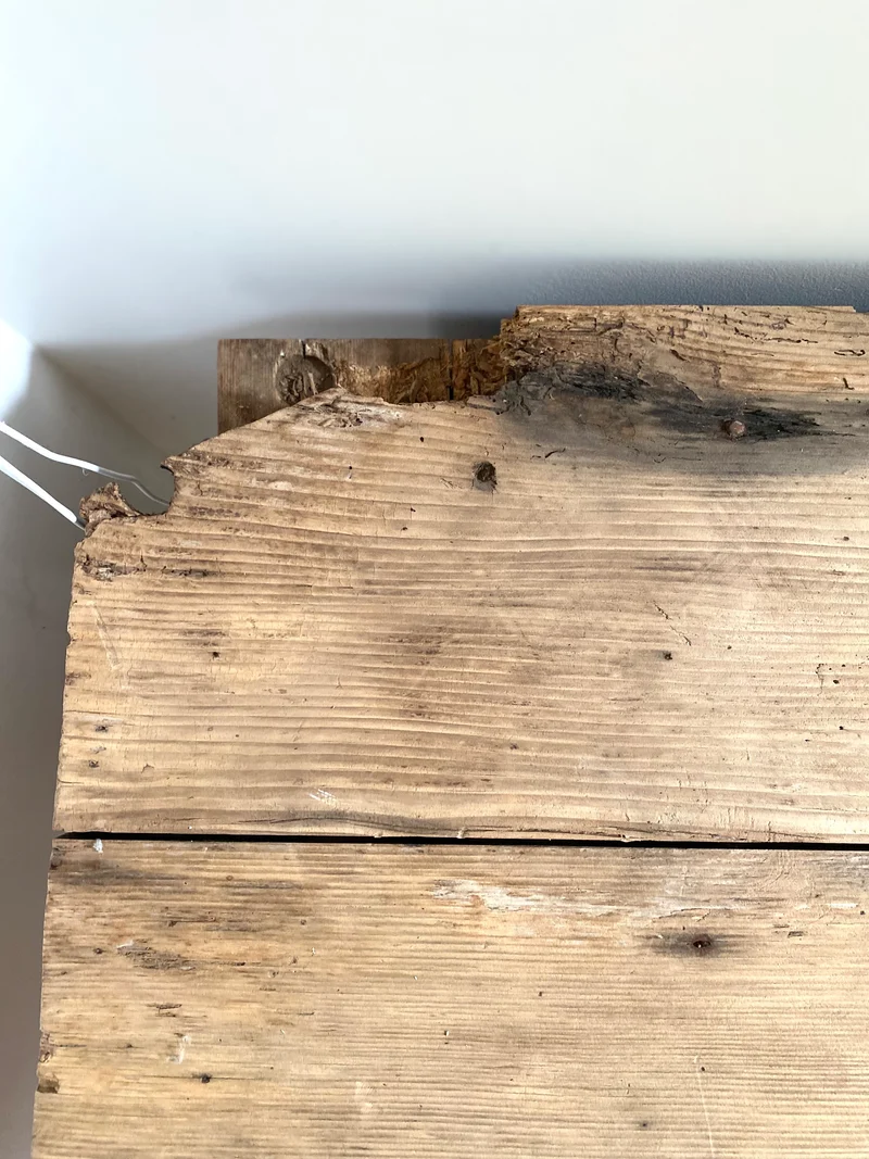Etabli d’atelier en bois ancien