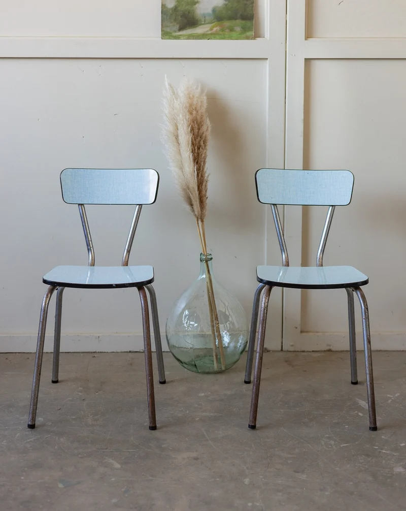 Alma, la paire de chaises en formica N°1948