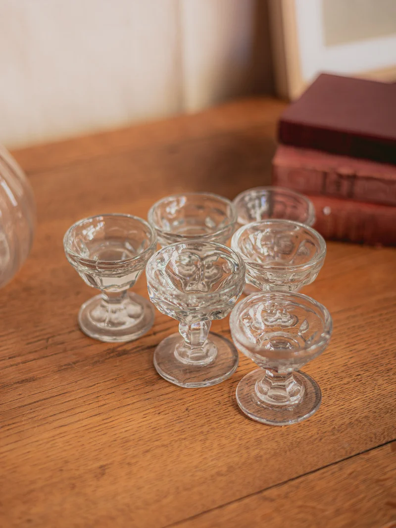 Eugène, le lot de six verres style victorien N°239