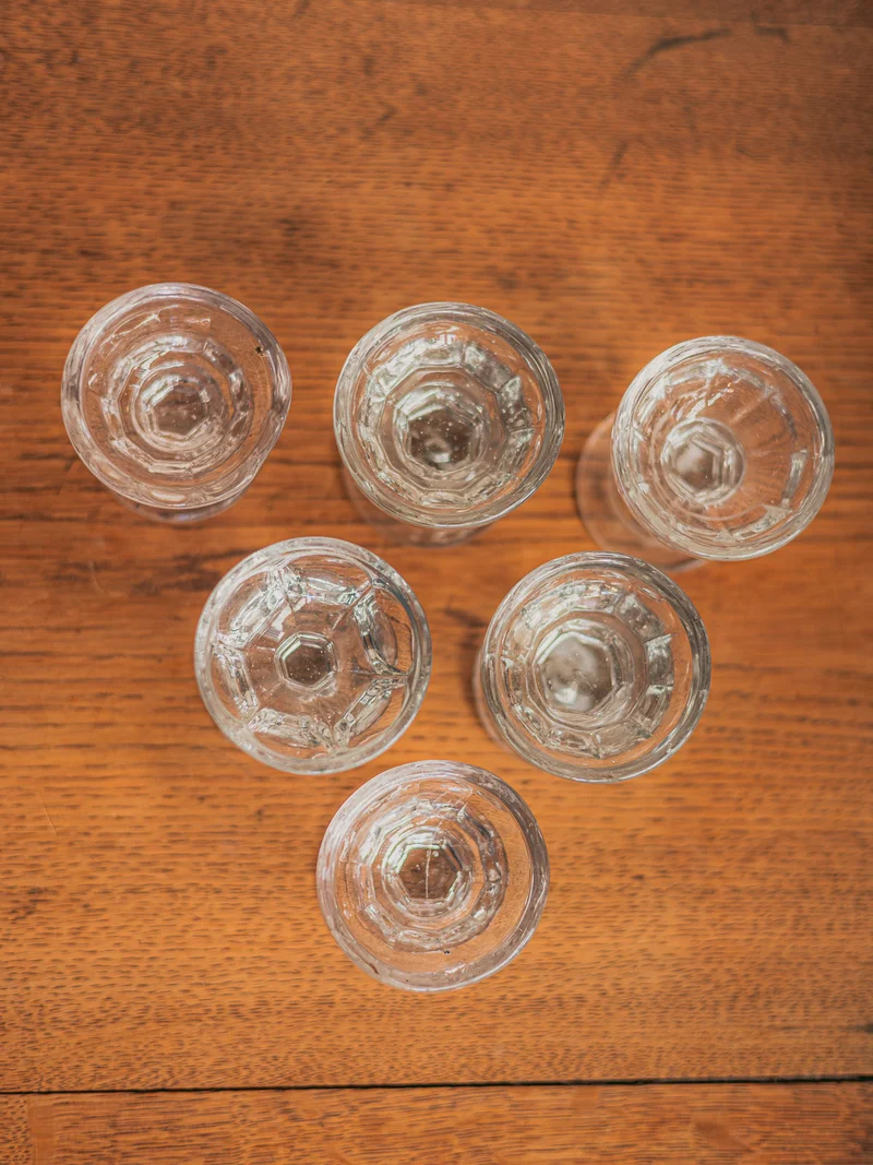 Eugène, le lot de six verres style victorien N°239