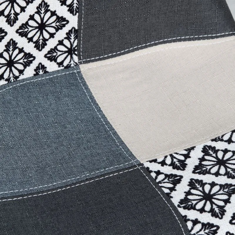 Chaise snack patchwork pied métal gris MOSA