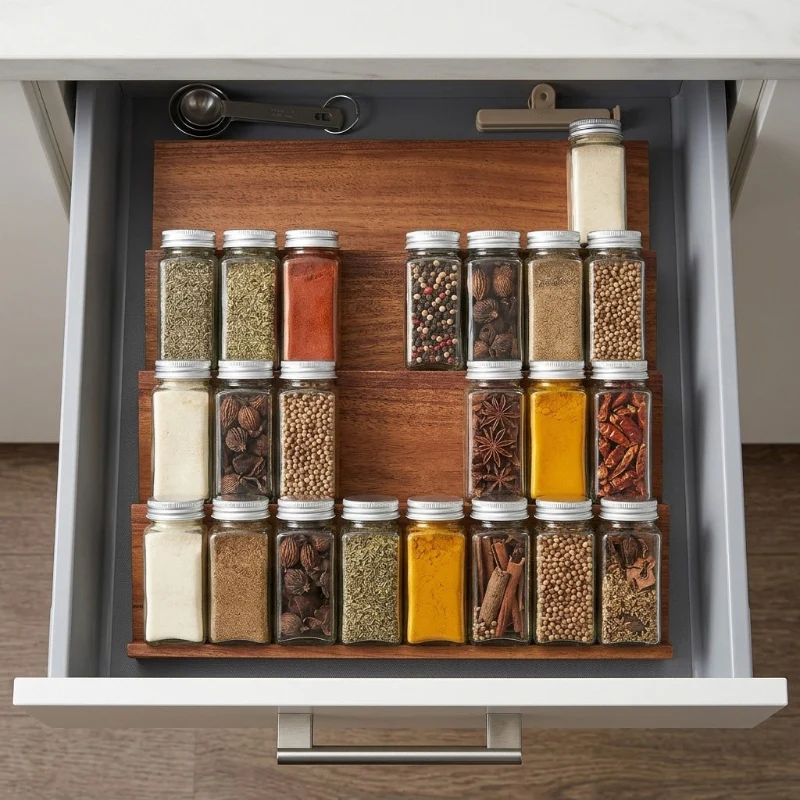 Rangement Epices Tiroir | Elgetria™