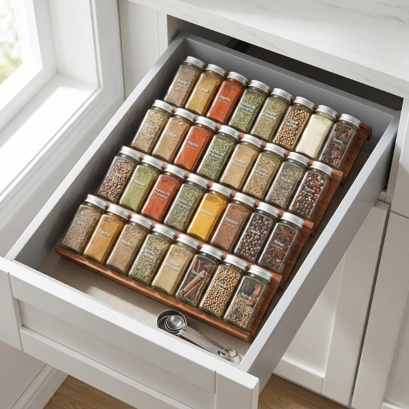 Rangement Epices Tiroir | Elgetria™