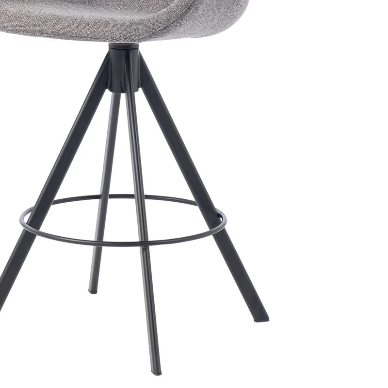 Chaise snack tissu gris foncé
