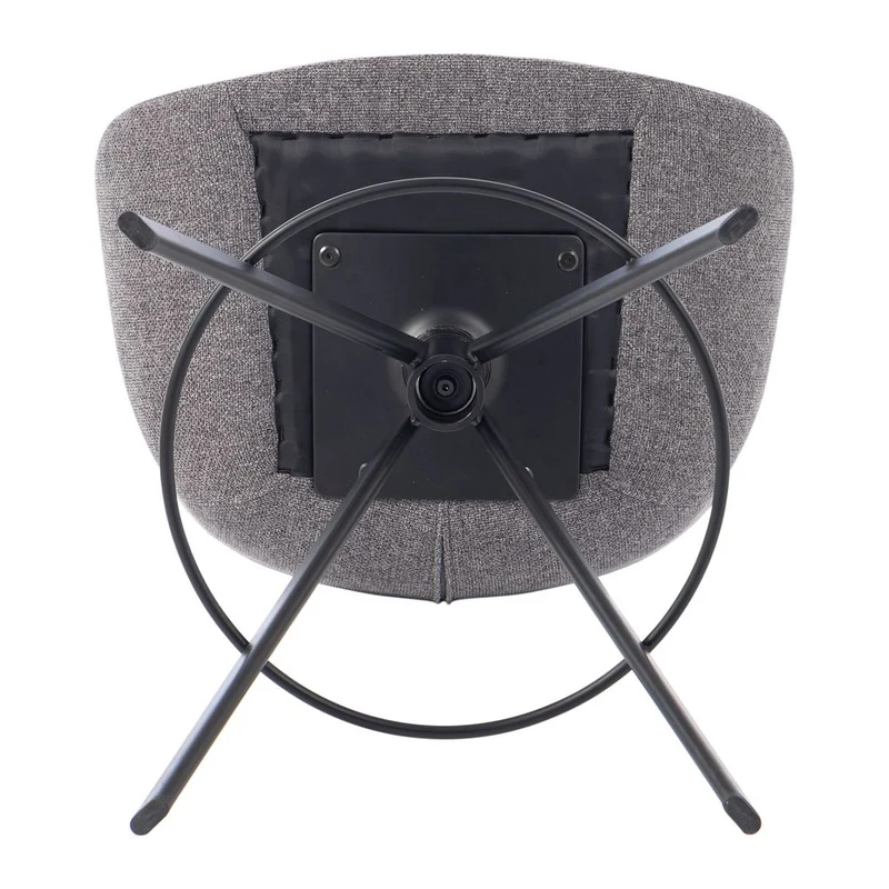 Chaise snack tissu gris foncé