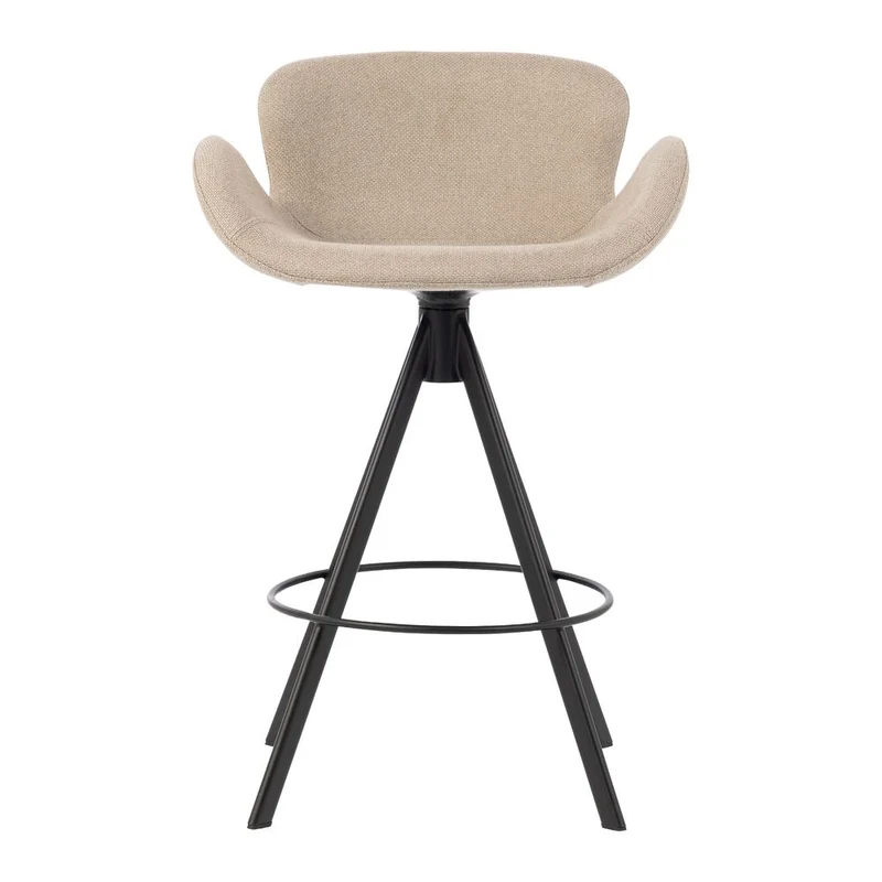 Chaise snack tissu gris beige