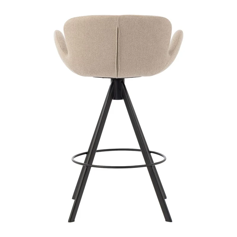Chaise snack tissu gris beige