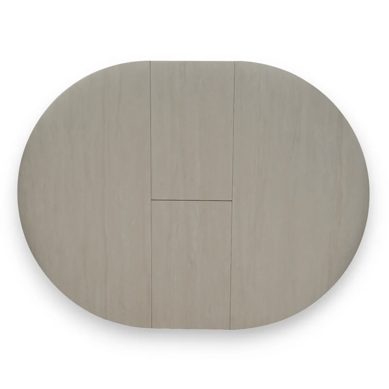 Table repas céramique blanche 100 cm avec allonge