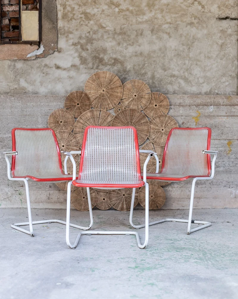 Jakob, le trio de fauteuils d'extérieur N°1386