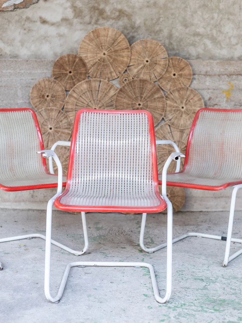 Jakob, le trio de fauteuils d'extérieur N°1386