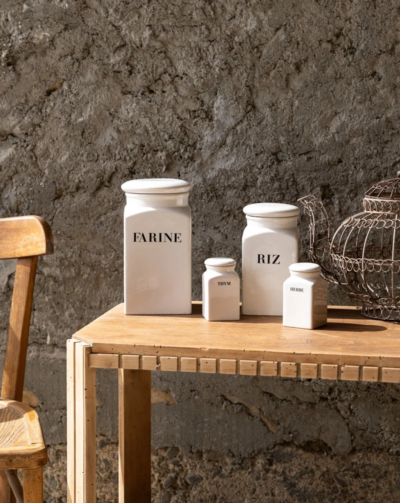Alix, le lot de quatre pots de conservation en céramique N°1175