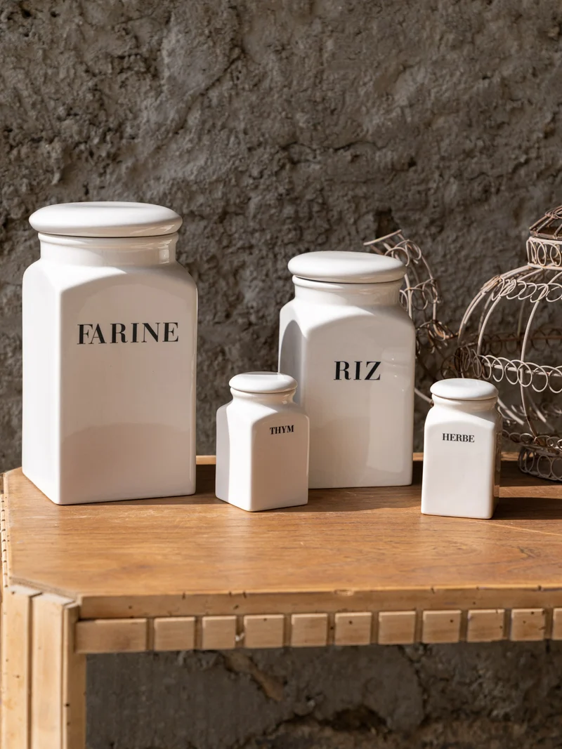 Alix, le lot de quatre pots de conservation en céramique N°1175