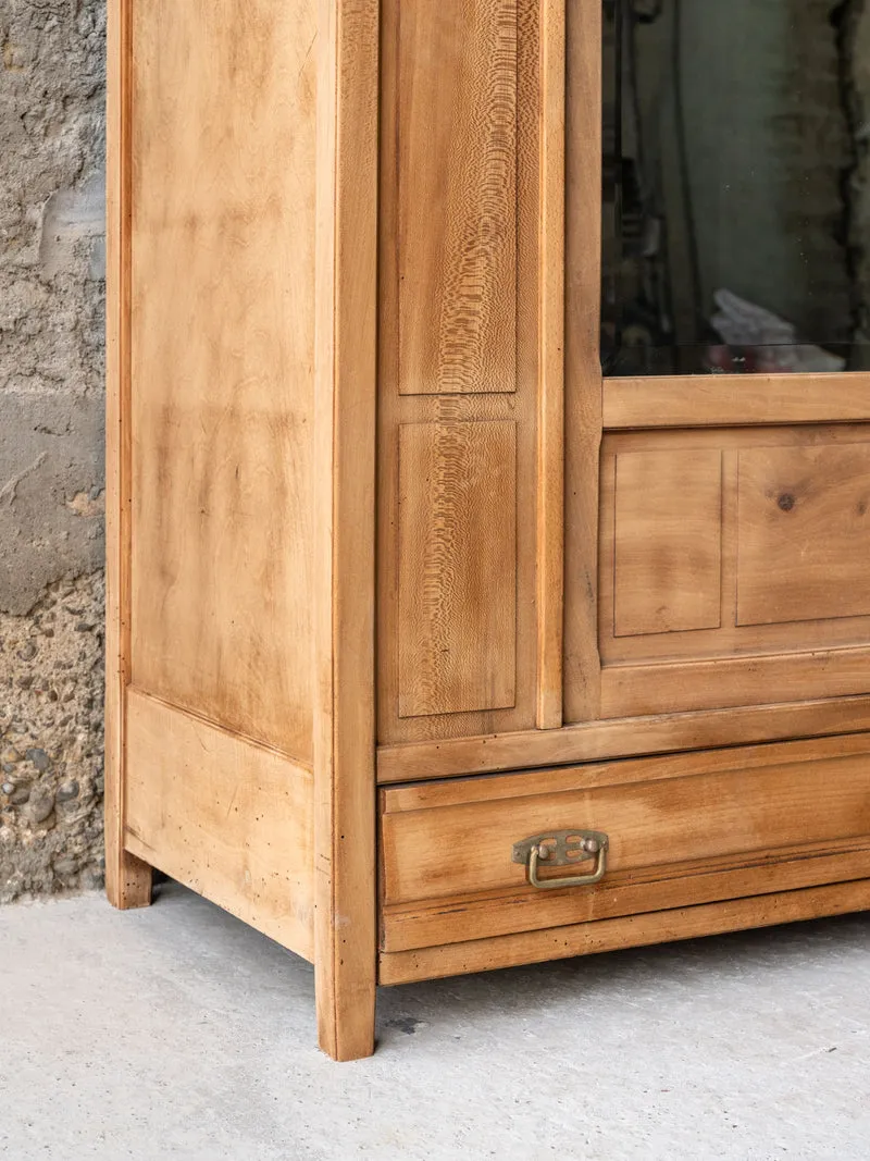 Blandine, l'armoire en pin massif avec miroir N°515