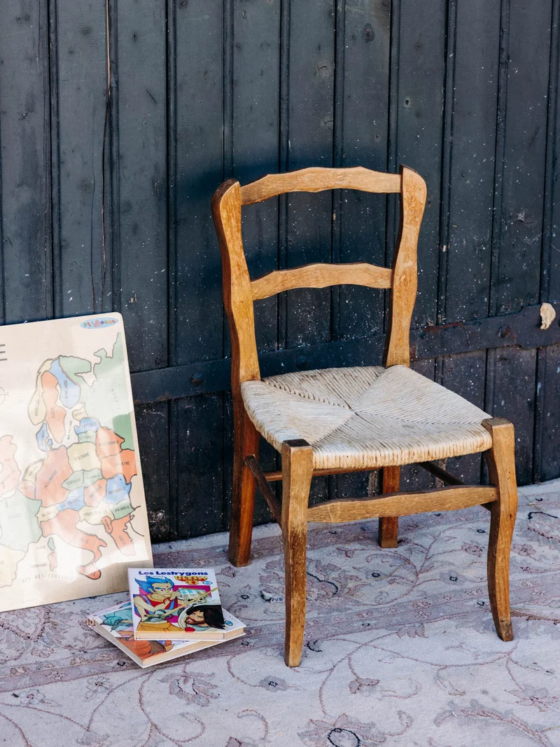 Marcus, le fauteuil pour enfant en paille de cannage N°343