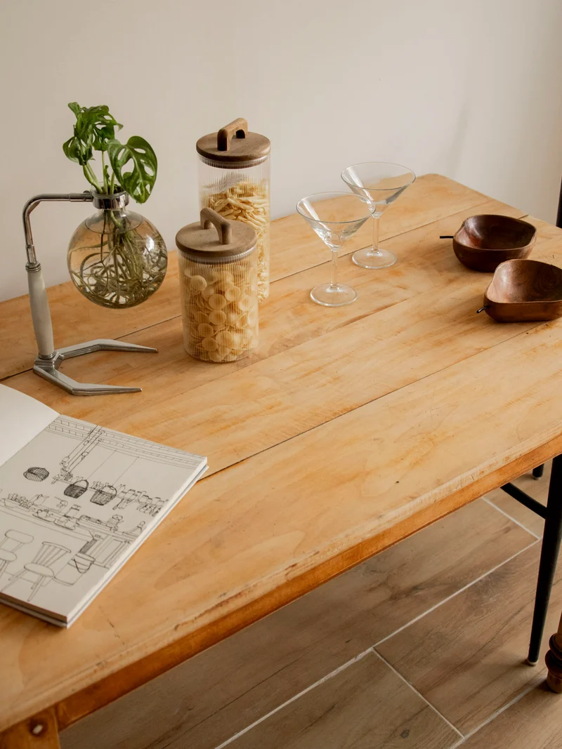 Romy, la table à manger de ferme rustique N°1489