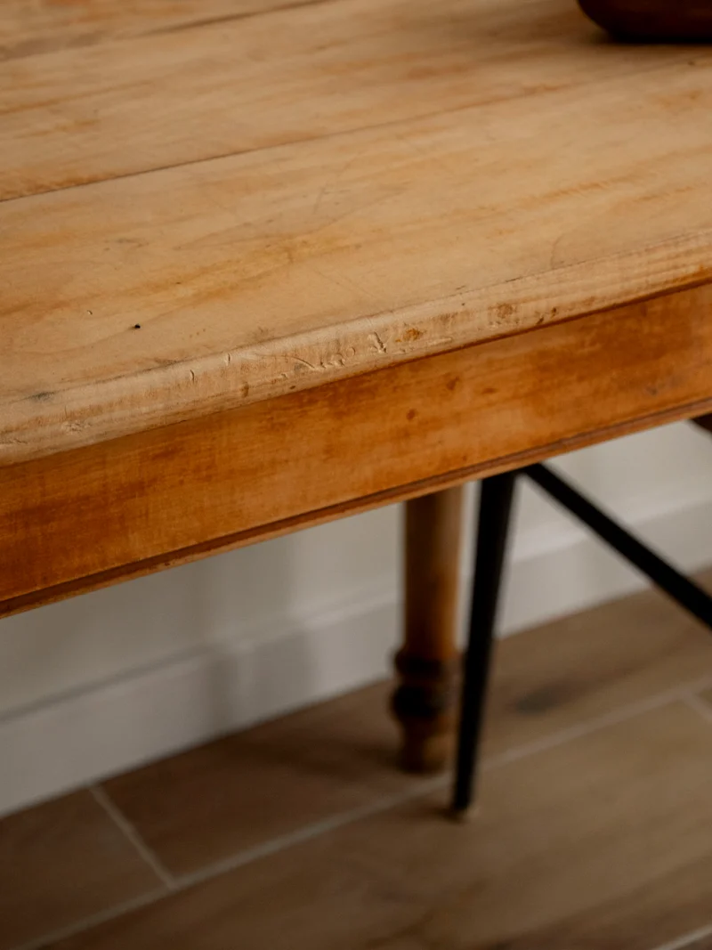 Romy, la table à manger de ferme rustique N°1489