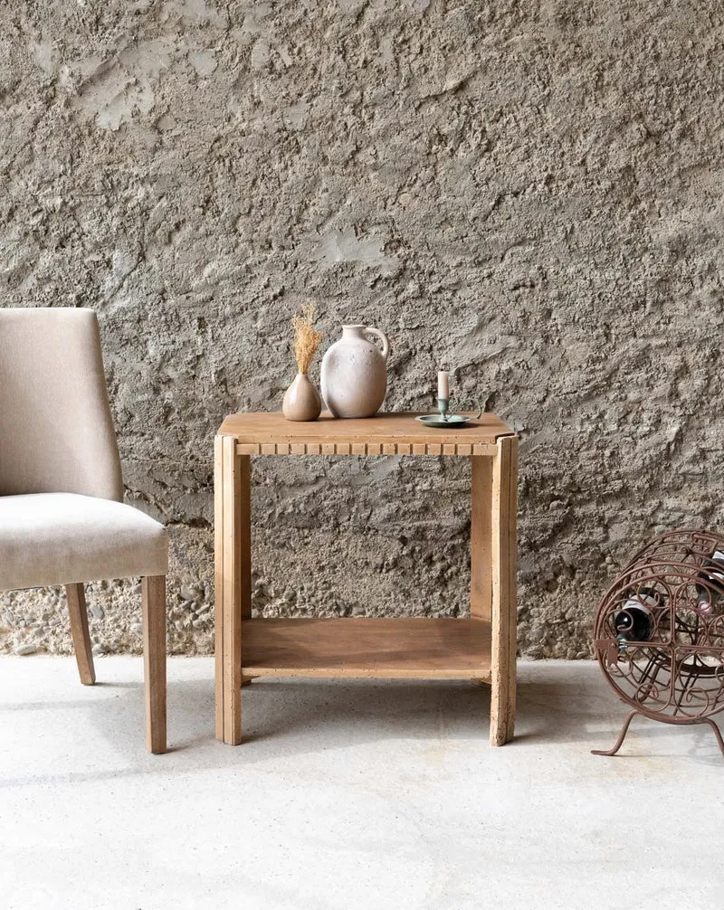 Francine, la table d'appoint en chêne N°1574