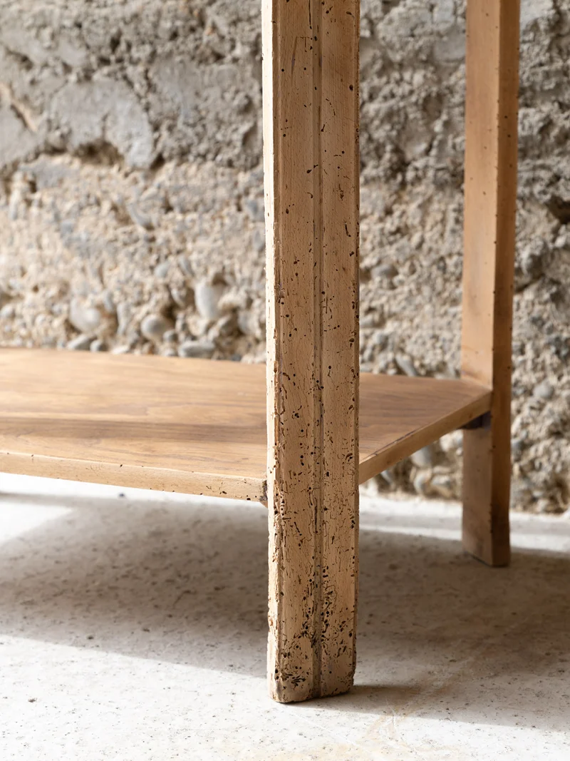 Francine, la table d'appoint en chêne N°1574