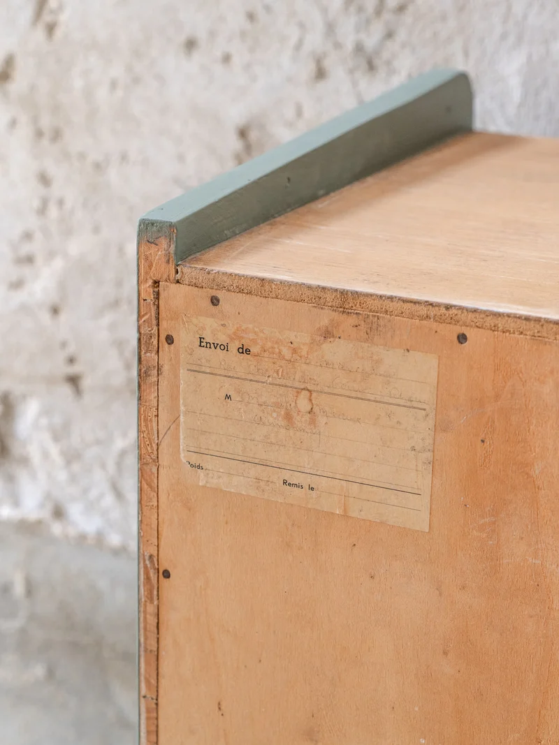 Olga, la commode vintage en bois vert N°1100