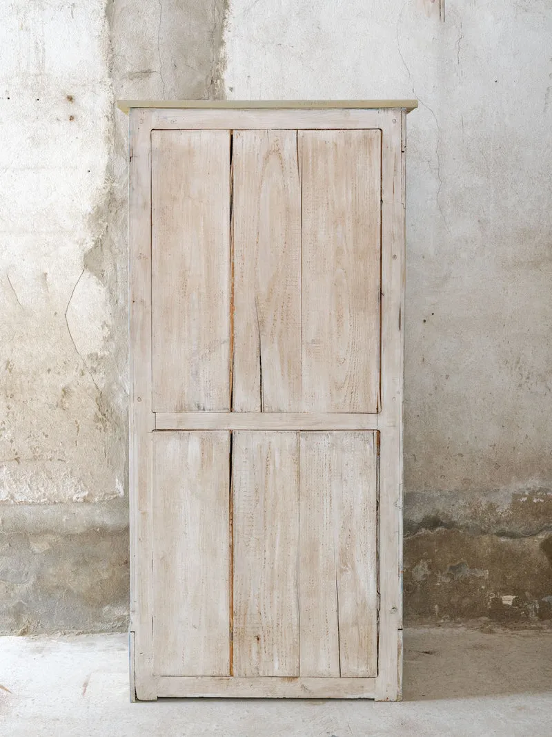 Blandine, la bonnetière en bois beige à porte grillagée N°518