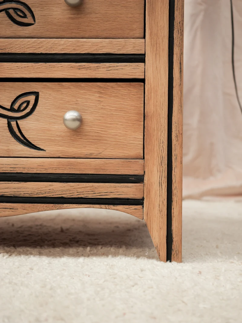 Olga, la commode en bois et motifs N°1096