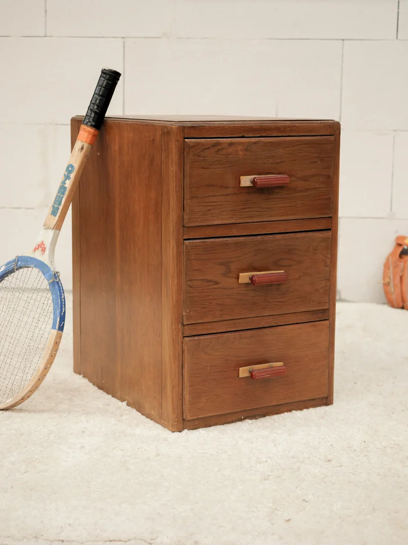 Odile, la table de chevet en bois N°1558