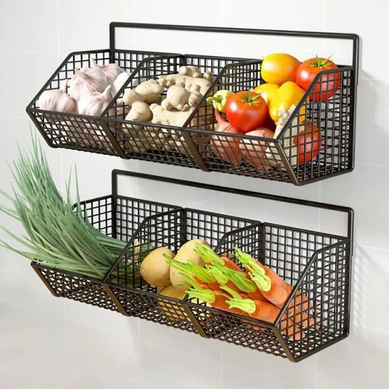 Paniers Muraux | FruitsClear™ - 3 Paniers