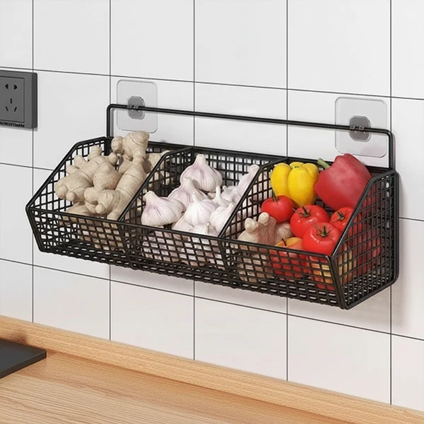 Paniers Muraux | FruitsClear™ - 3 Paniers