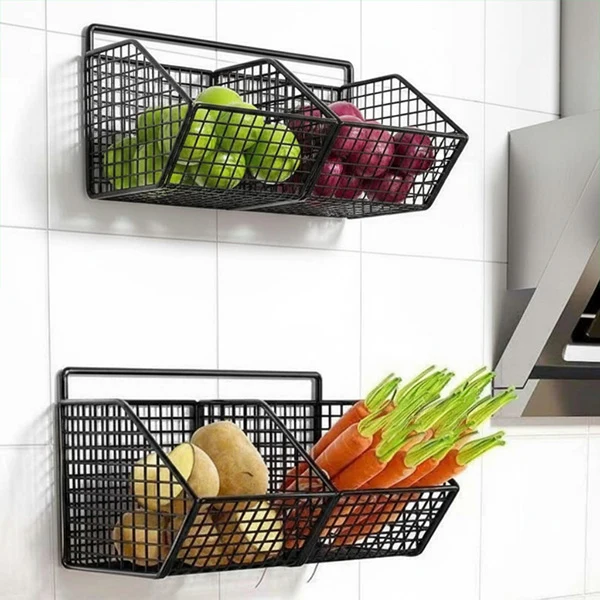Paniers Muraux | FruitsClear™ - 2 Paniers