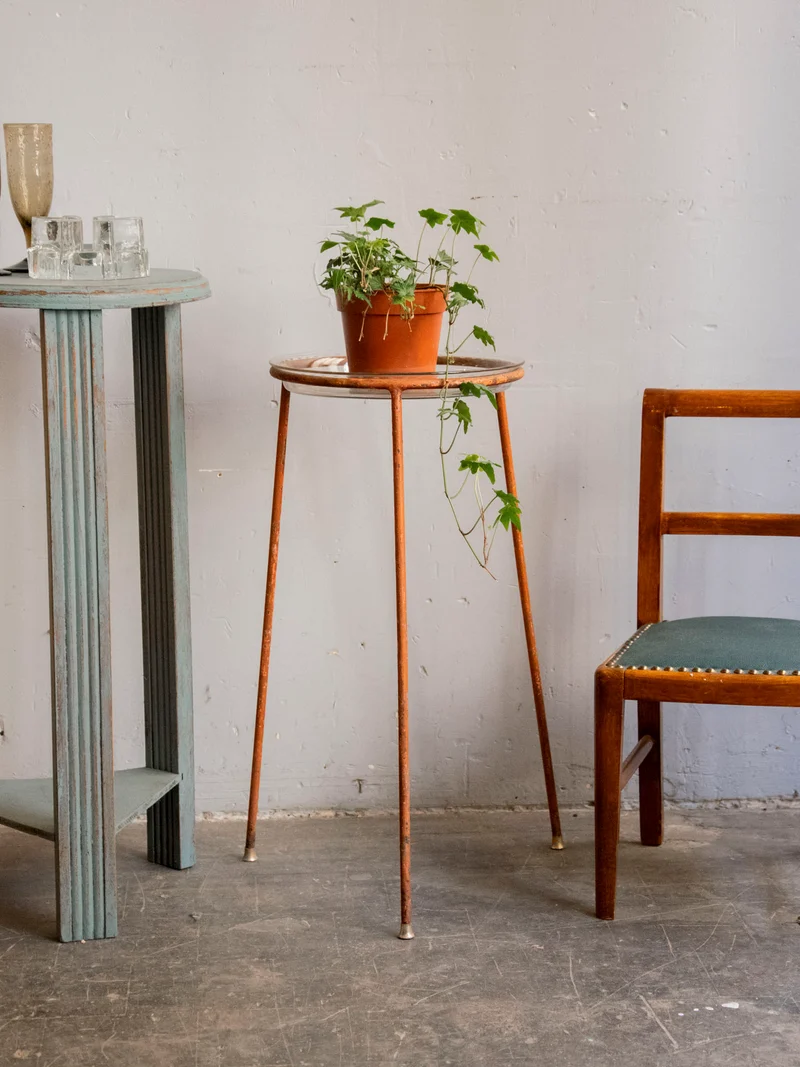 Ariel, le porte-plante en verre et métal N°552