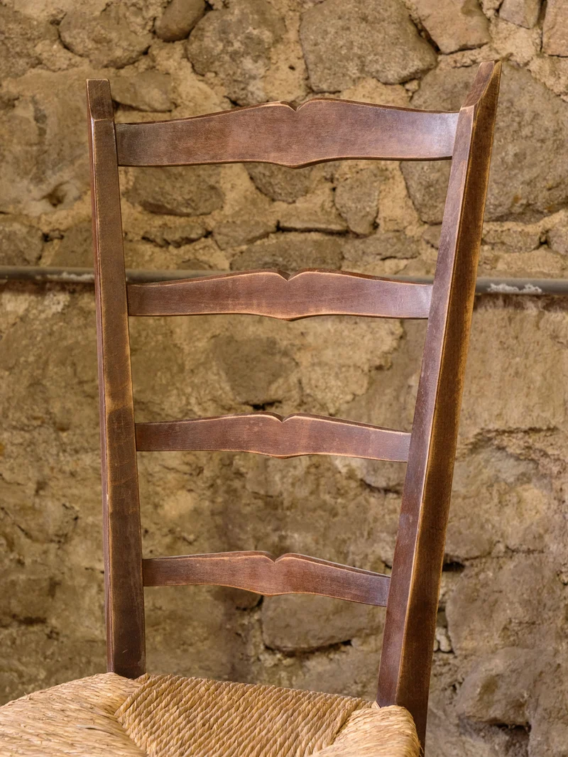Claude, la chaise en bois et paille N°1623