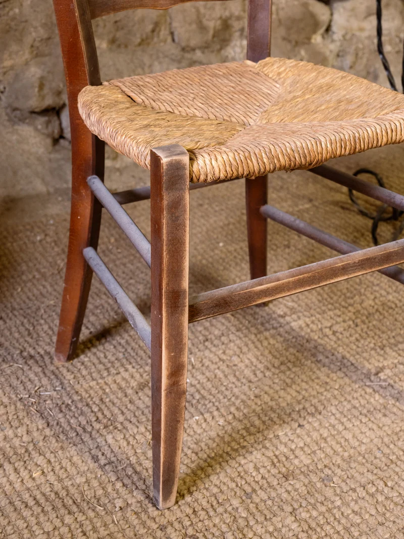 Claude, la chaise en bois et paille N°1623