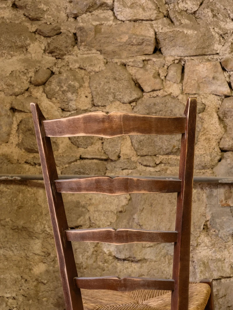 Claude, la chaise en bois et paille N°1623