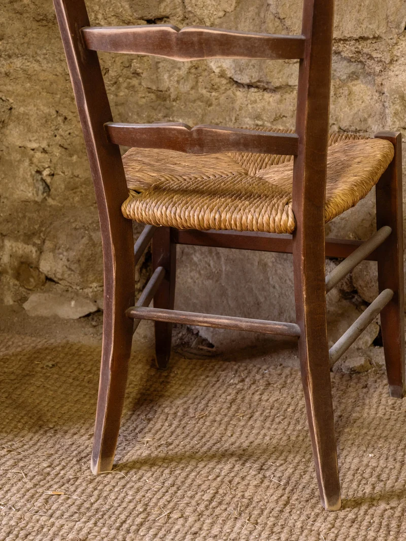 Claude, la chaise en bois et paille N°1623