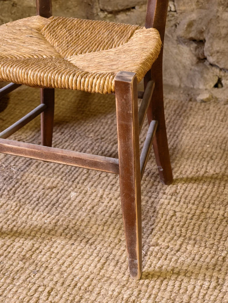 Claude, la chaise en bois et paille N°1623