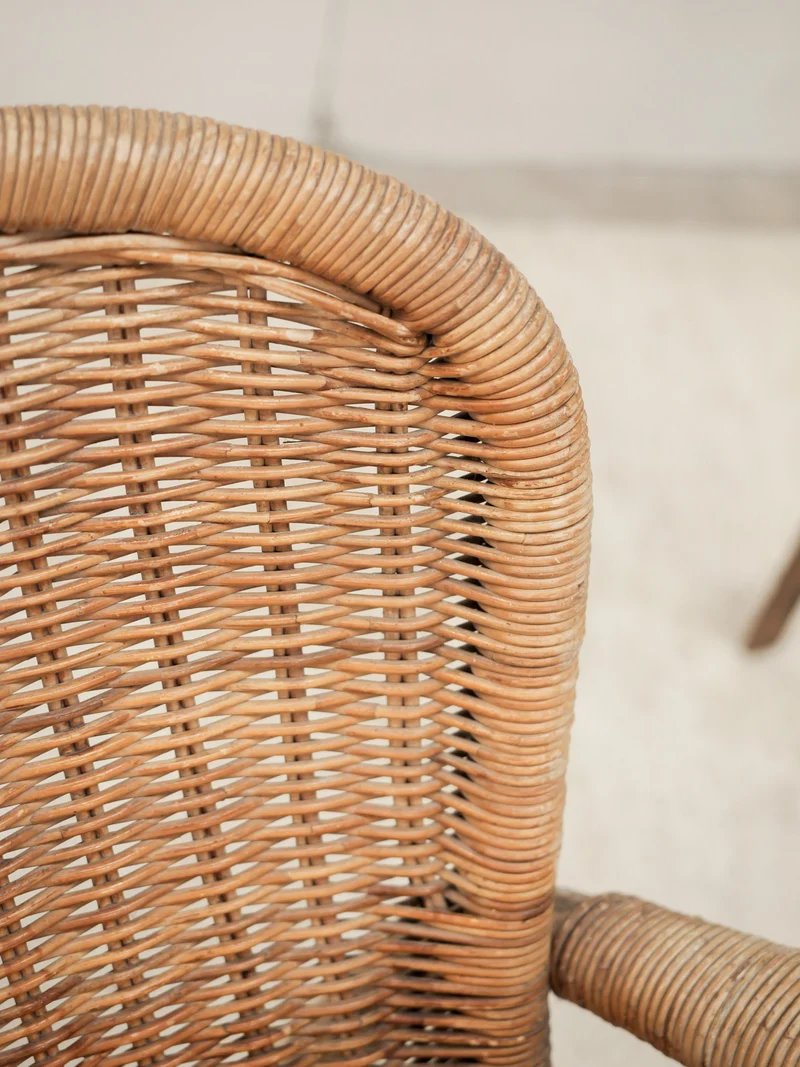 Ernest, le fauteuil en osier N°1605