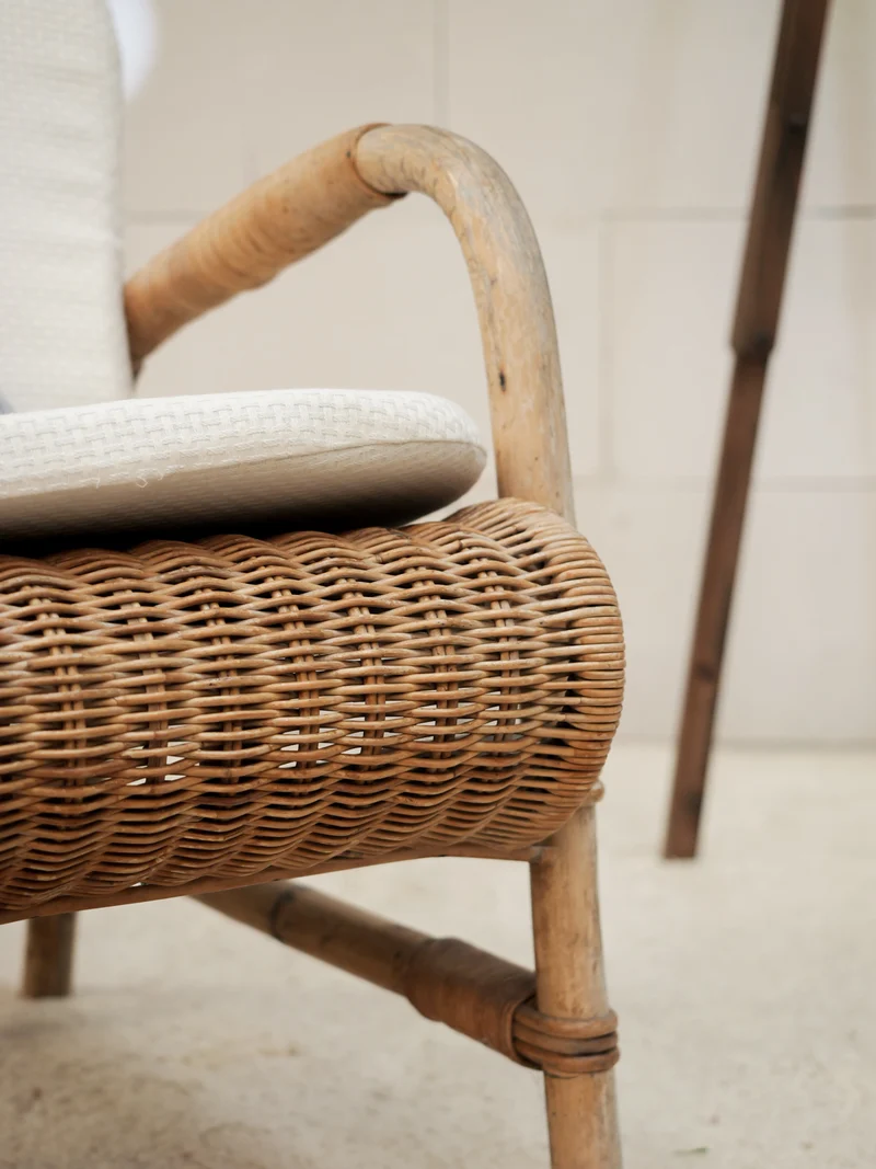 Ernest, le fauteuil en osier N°1605