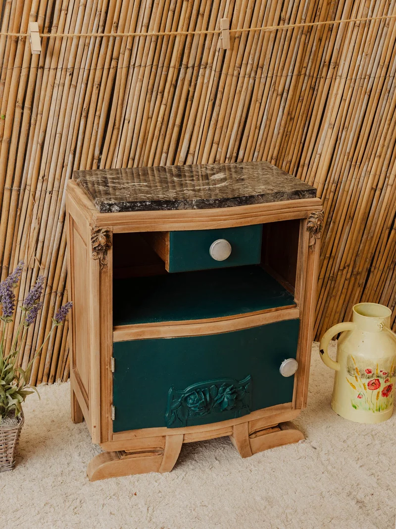 Gilbert, le petit buffet en bois et marbre N°1879