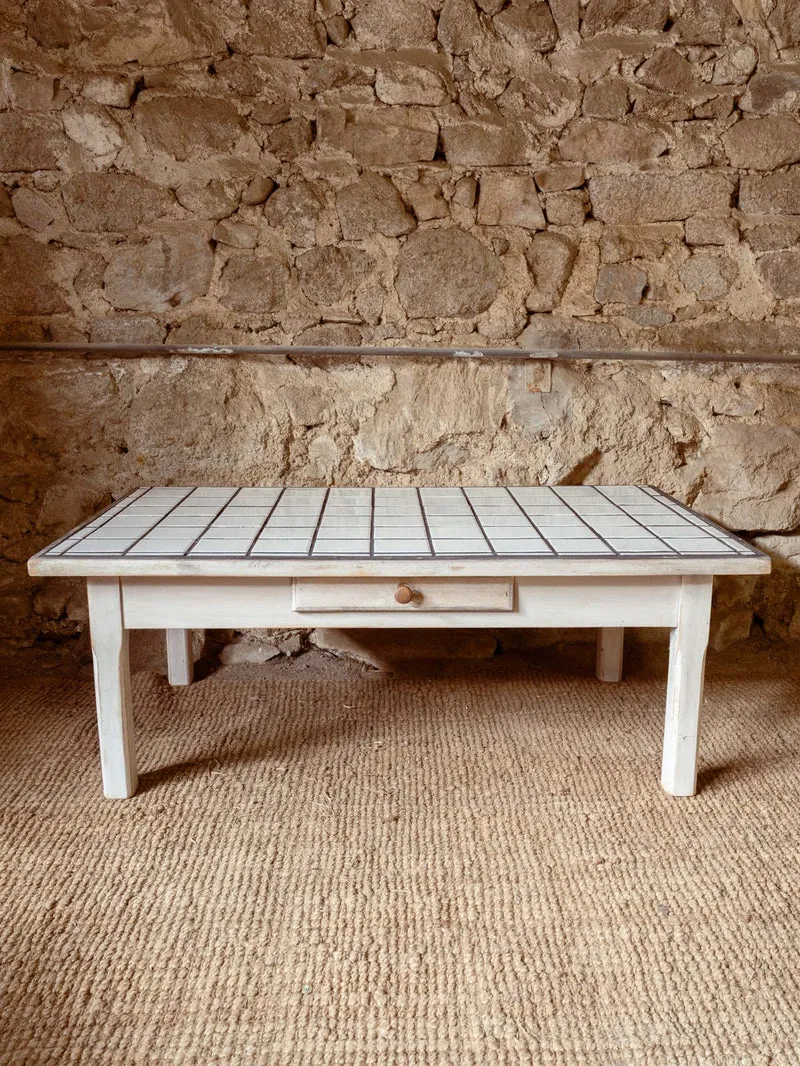 Donna, la table basse en bois et céramique N°1571